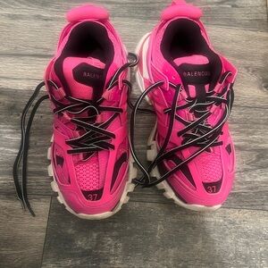 Balenciaga Hot Pink Women's Track Sneakers